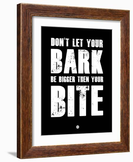 Bark and Bite Black-NaxArt-Framed Art Print