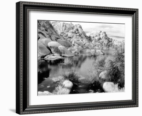 Barker Dam, Joshua Tree National Park, California, USA-Janell Davidson-Framed Photographic Print