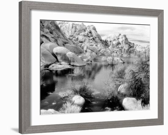 Barker Dam, Joshua Tree National Park, California, USA-Janell Davidson-Framed Photographic Print