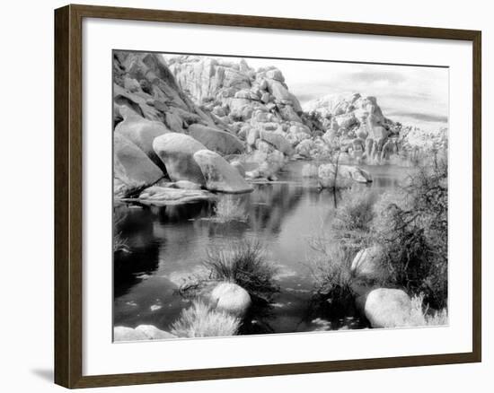 Barker Dam, Joshua Tree National Park, California, USA-Janell Davidson-Framed Photographic Print