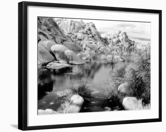 Barker Dam, Joshua Tree National Park, California, USA-Janell Davidson-Framed Photographic Print