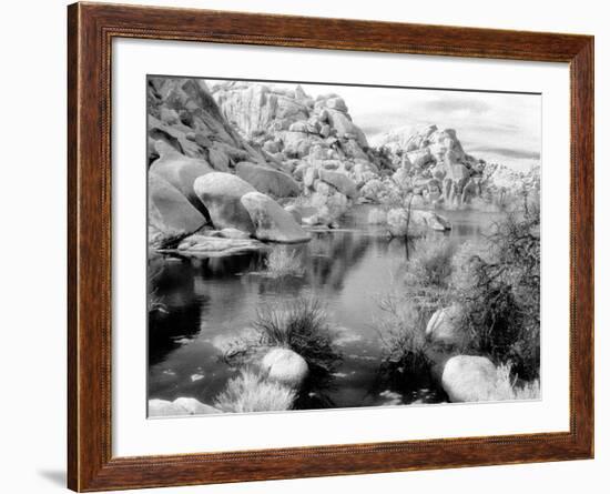 Barker Dam, Joshua Tree National Park, California, USA-Janell Davidson-Framed Photographic Print