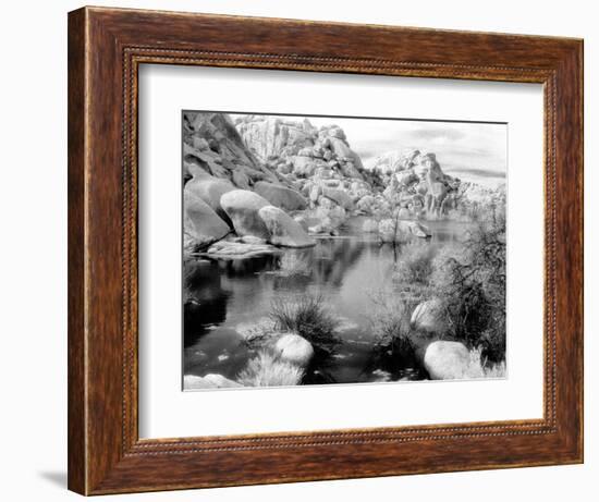 Barker Dam, Joshua Tree National Park, California, USA-Janell Davidson-Framed Photographic Print