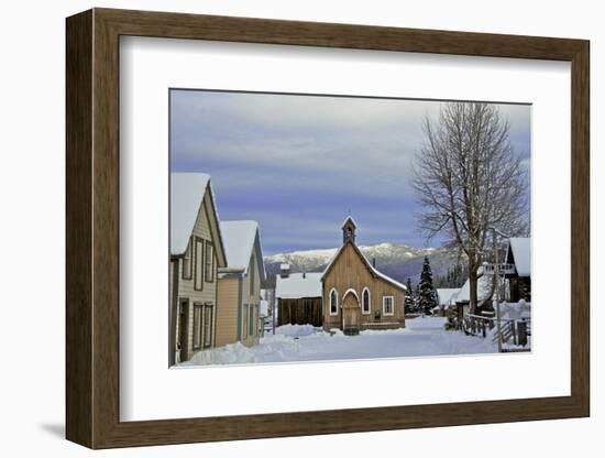 Barkerville Historic Town in Winter-Richard Wright-Framed Photographic Print
