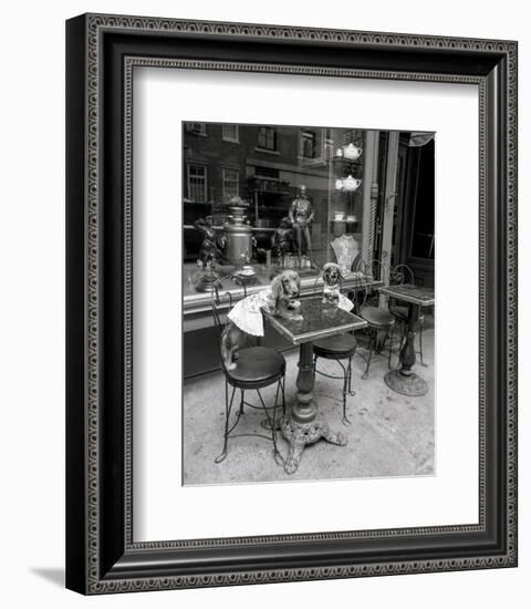 Barking at the Waiter-Jim Dratfield-Framed Photo