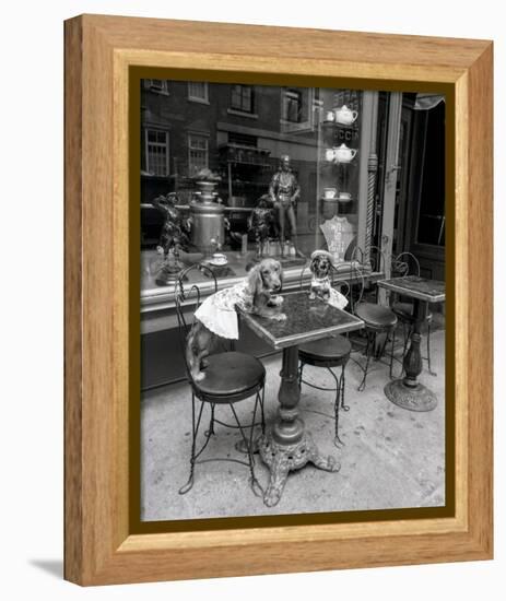 Barking at the Waiter-Jim Dratfield-Framed Stretched Canvas