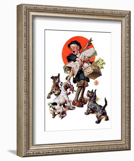 "Barking Up the Wrong Turkey,"November 27, 1926-Joseph Christian Leyendecker-Framed Giclee Print