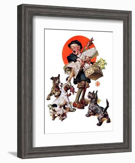 "Barking Up the Wrong Turkey,"November 27, 1926-Joseph Christian Leyendecker-Framed Giclee Print