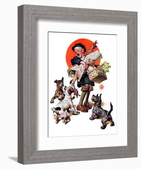 "Barking Up the Wrong Turkey,"November 27, 1926-Joseph Christian Leyendecker-Framed Giclee Print