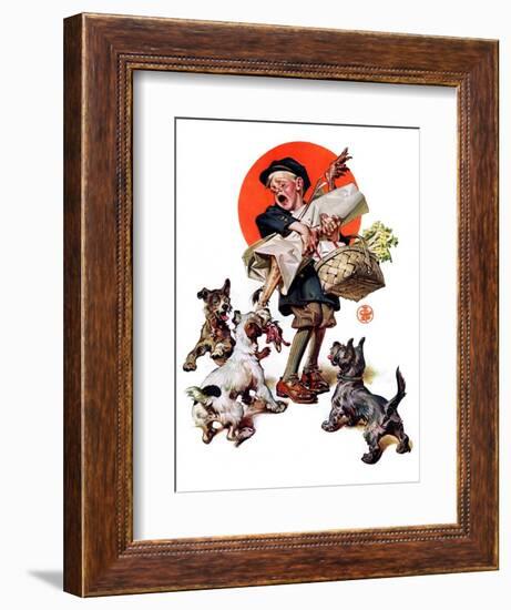 "Barking Up the Wrong Turkey,"November 27, 1926-Joseph Christian Leyendecker-Framed Giclee Print