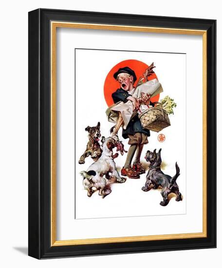 "Barking Up the Wrong Turkey,"November 27, 1926-Joseph Christian Leyendecker-Framed Giclee Print