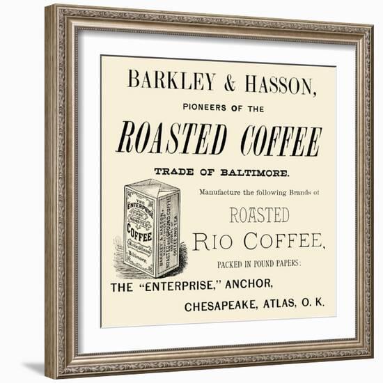 Barkley and Hasson Roasted Coffee-null-Framed Art Print