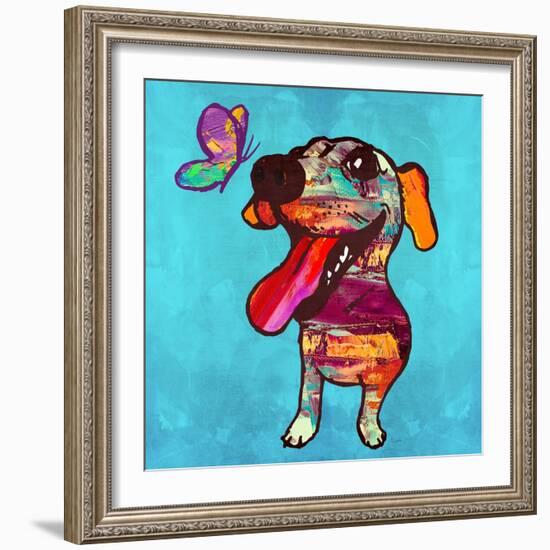 Barks and Butterfly-Evangeline Taylor-Framed Art Print