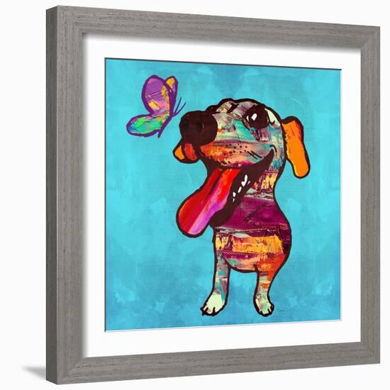 Barks and Butterfly-Evangeline Taylor-Framed Art Print