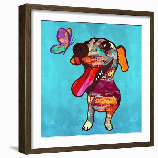 Barks and Butterfly-Evangeline Taylor-Framed Art Print