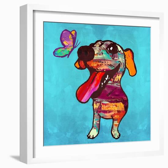 Barks and Butterfly-Evangeline Taylor-Framed Art Print