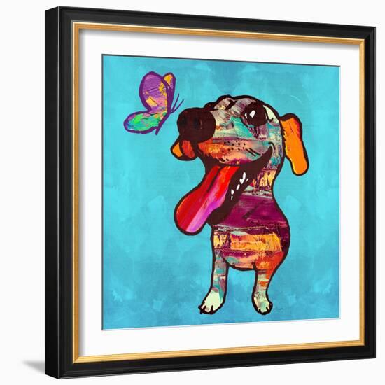 Barks and Butterfly-Evangeline Taylor-Framed Art Print