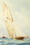 Miranda Working in from the Weilingen Light Ship in a Heavy Wind - Ostend 1880-Barlow Moore-Framed Giclee Print