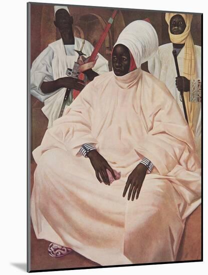 Barma Mata, Sultan De Zinder (Etude Pour Le Portrait), from Dessins Et Peintures D'afrique, Execute-Alexander Yakovlev-Mounted Giclee Print