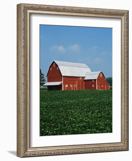 Barn and Corn Field-Joseph Sohm-Framed Photographic Print