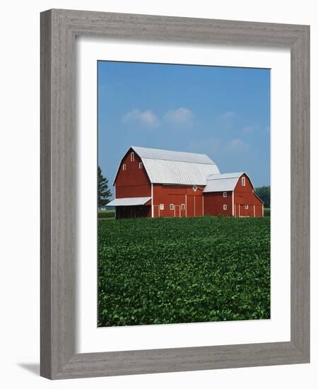 Barn and Corn Field-Joseph Sohm-Framed Photographic Print