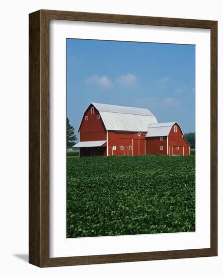 Barn and Corn Field-Joseph Sohm-Framed Photographic Print