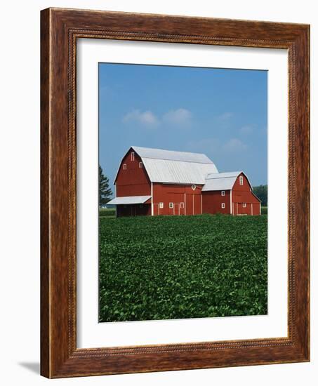 Barn and Corn Field-Joseph Sohm-Framed Photographic Print