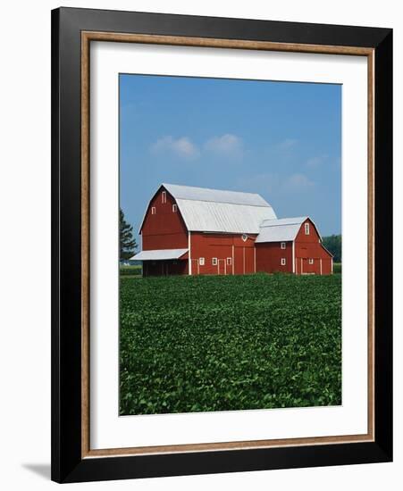 Barn and Corn Field-Joseph Sohm-Framed Photographic Print