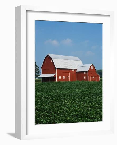 Barn and Corn Field-Joseph Sohm-Framed Photographic Print