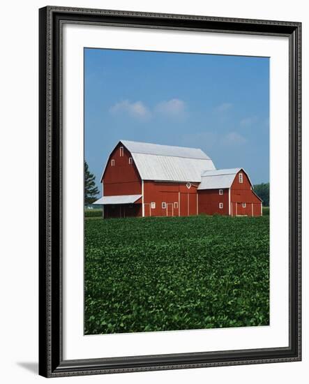 Barn and Corn Field-Joseph Sohm-Framed Photographic Print