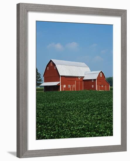 Barn and Corn Field-Joseph Sohm-Framed Photographic Print