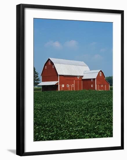 Barn and Corn Field-Joseph Sohm-Framed Photographic Print