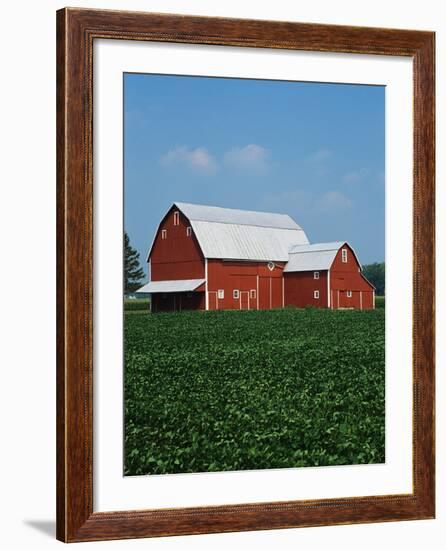 Barn and Corn Field-Joseph Sohm-Framed Photographic Print