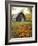 Barn and Fall Colors near Jericho Center, Vermont, USA-Darrell Gulin-Framed Photographic Print