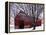 Barn and Maple after winter storm, Fairfax County, Virginia, USA-Charles Gurche-Framed Premier Image Canvas