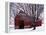 Barn and Maple after winter storm, Fairfax County, Virginia, USA-Charles Gurche-Framed Premier Image Canvas