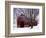 Barn and Maple after winter storm, Fairfax County, Virginia, USA-Charles Gurche-Framed Photographic Print