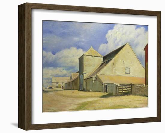 Barn at Cherington, Gloucestershire-William Rothenstein-Framed Giclee Print