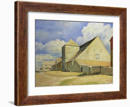 Barn at Cherington, Gloucestershire-William Rothenstein-Framed Giclee Print