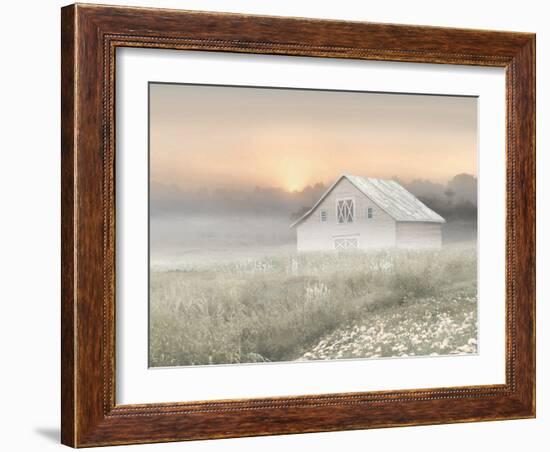 Barn At Sunrise, 2024-Jesse Carter-Framed Art Print