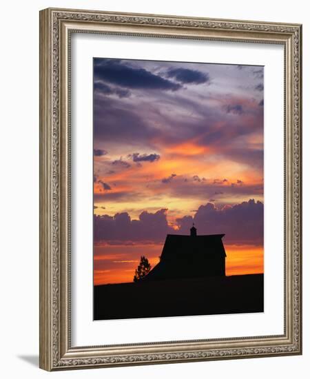 Barn at Sunset-null-Framed Photographic Print