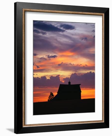 Barn at Sunset-null-Framed Photographic Print