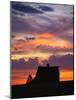 Barn at Sunset-null-Mounted Photographic Print
