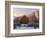 Barn Below Bear River Range in Winter, Utah, USA-Scott T^ Smith-Framed Photographic Print