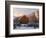 Barn Below Bear River Range in Winter, Utah, USA-Scott T^ Smith-Framed Photographic Print