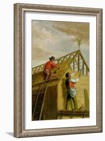Barn Builders, 1836-Asher Brown Durand-Framed Giclee Print