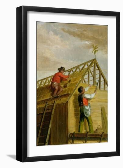 Barn Builders, 1836-Asher Brown Durand-Framed Giclee Print