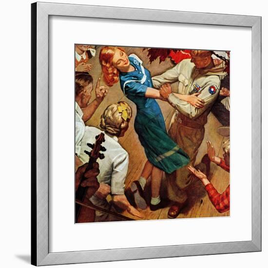 "Barn dance," November 25, 1944-Mead Schaeffer-Framed Giclee Print