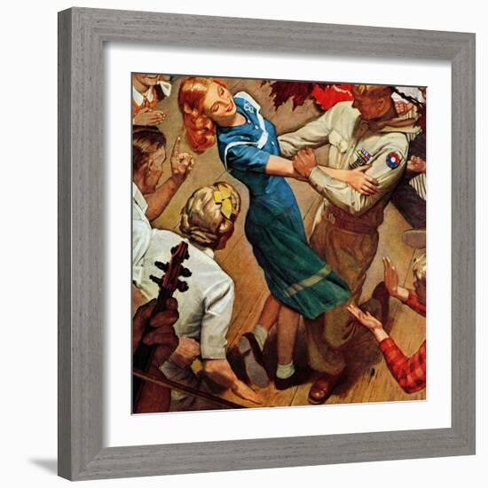 "Barn dance," November 25, 1944-Mead Schaeffer-Framed Giclee Print