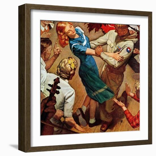 "Barn dance," November 25, 1944-Mead Schaeffer-Framed Giclee Print